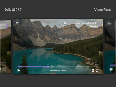 Daily UI 057 - Video Player