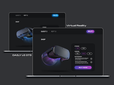 Daily UI 073 - Virtual Reality