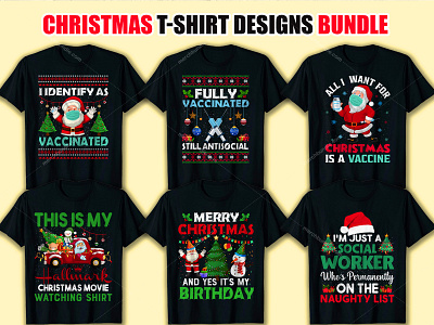 Christmas T Shirt Design Bundle