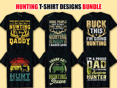 Hunting T Shirt Design Bundle