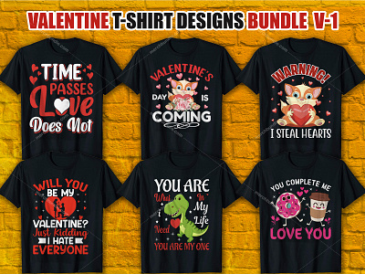 Valentine Day T Shirt Design Bundle merch by amazon teespring viralstyle