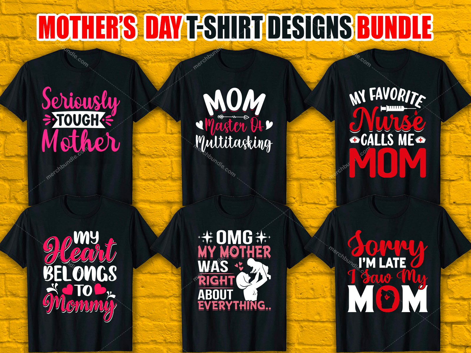 Mother's Day T-Shirt Design Bundle by Kabita Akter on Dribbble