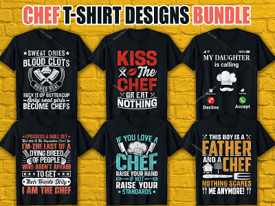 CHEF T-Shirt Design Bundle