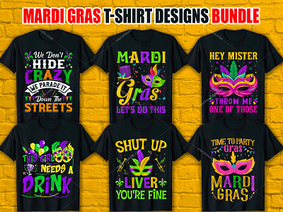 MARDI GRASS T-Shirt Design Bundle