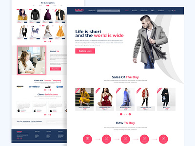 Fashion E-commerce Website Landing Page by Sham on Dribbble