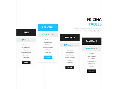 Creative Pricing table concept creative dailyui interface pricing tables ui ui kit ux web template wordpress