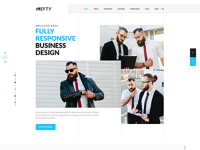 Creative Business Homepage For Hefty Multipurpose Theme business clean creative designer home page landing page new popular simple theme ui ux web