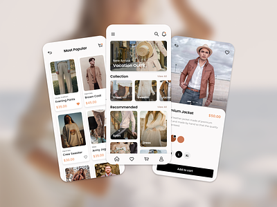 (Homepage) Clamby - Fashion Store Mobile App branding clean clear fashion fashionstore indonesia man mobile mobileapp onlinestore ui uidesign uiux woman