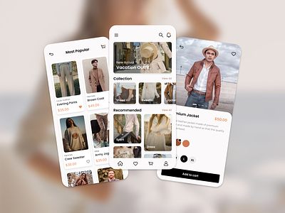 (Homepage) Clamby - Fashion Store Mobile App