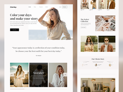 Clamby - Fashion Store Landing Page