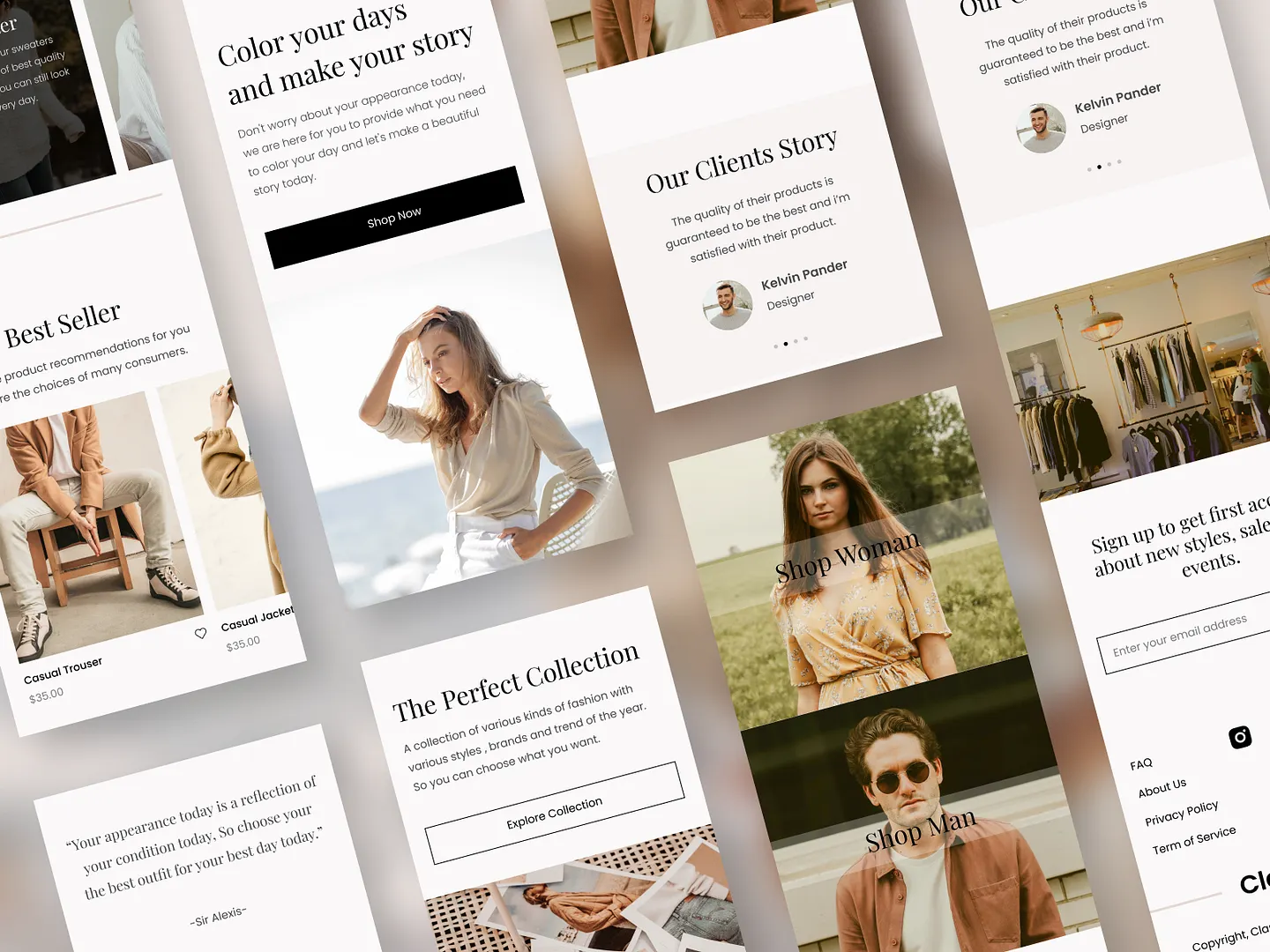 Stylish Lifestyle Website Design for Modern Brands