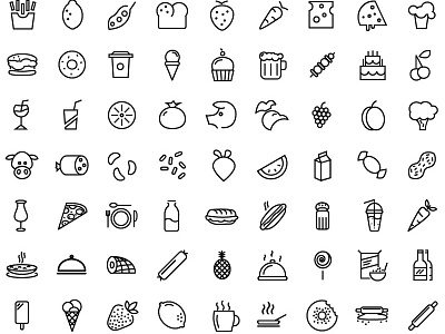 Food Icons & Beverage Icons by Retinaicon.com on Dribbble