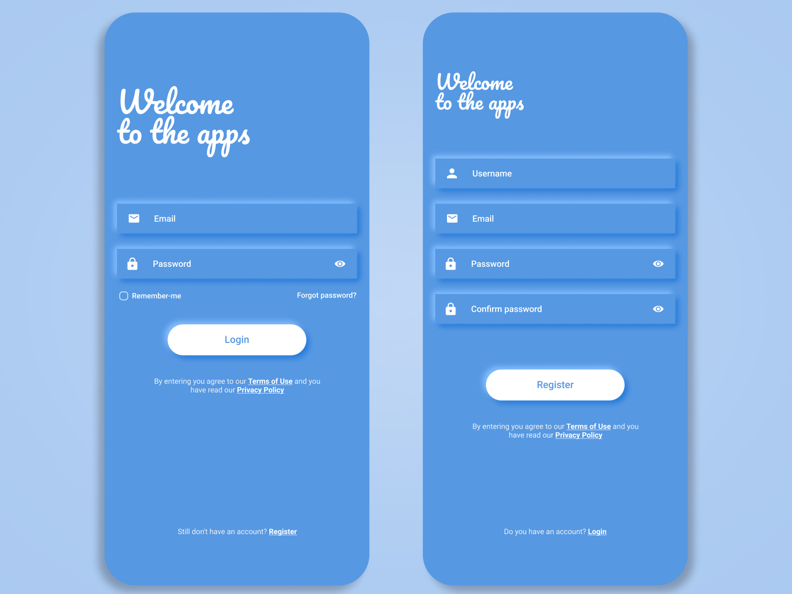 Sign In and Sign up neomorphic app Screen - UI Design by Arthur Luiz ...