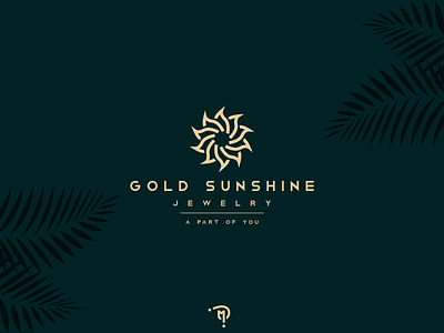 Gold Sunshine logo branding design gold gold sun graphic design icon illustration jewellery jewellery logo jewelry logo logos round shop shop logo sun sunshine vector