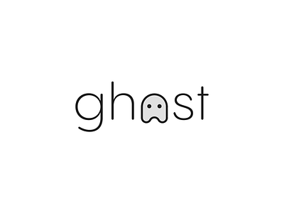Ghost design concept black and white logo black logo brand branding concept concepts design ghost ghost concept ghost inscription logo ghost logo graphic design icon illustration inscription logo logos simple logo vector white background
