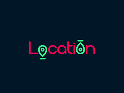 Location lettering logo