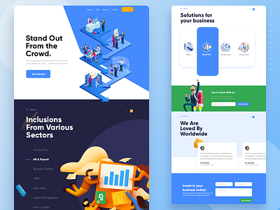 Landing Page Design design landing page ui marketplace product ui