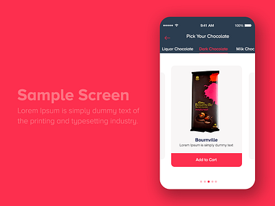 Minimalistic Inklings- Day2 chocolate designer flat layout minimal mobile screen