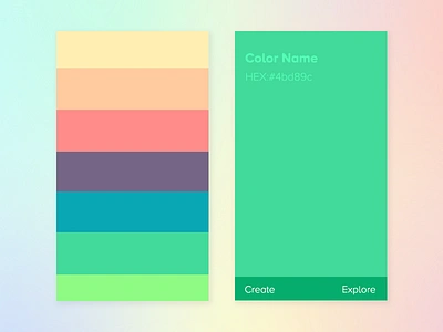 Minimalistic Inklings- Day3 color designer layout minimal mobile pastel screen