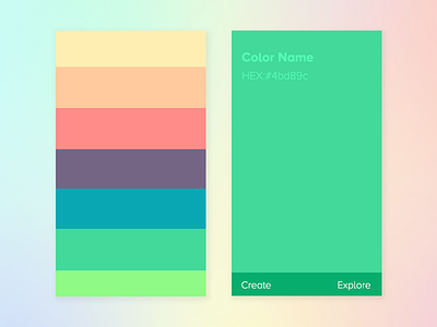 Minimalistic Inklings- Day3 color designer layout minimal mobile pastel screen