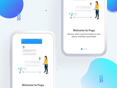 Chat Mobile App OnboardingMobile chat dribbble minimal mobile app onboarding ui ux