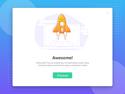 Launch Project Screen color design illustration minimal pop up trendy ui