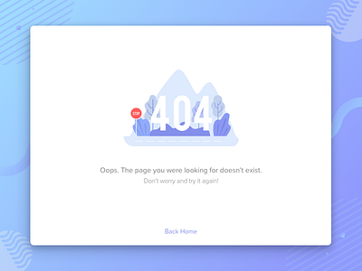 404 Error 404 color design error not fount page trendy