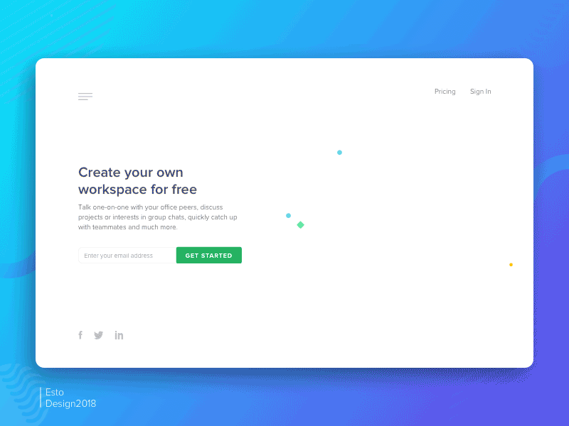 Daily UI banner business chat daily ui free gif homepage illustration motion ux web