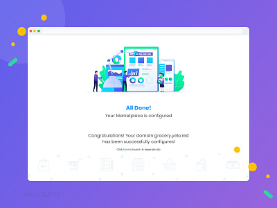 Configured Message illustration marketplace ui ui ux design ux designer