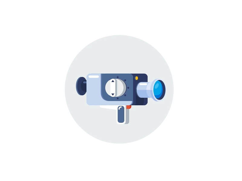 Action! animation camera gif icon loop motion