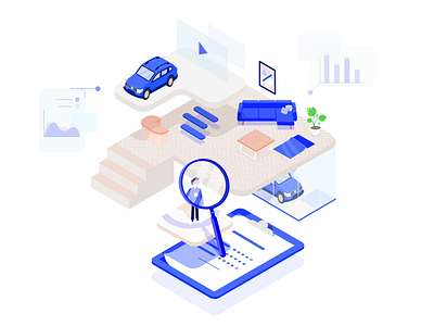 Illustrations 2019 animation car character design diagrams gif illustration isometric isometry loop motion plants storytelling