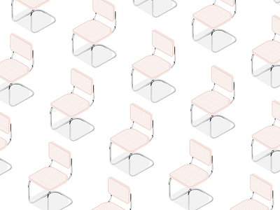 Breuer Chair study bauhaus design furniture furniture app furniture store illustration isometric isometry pattern study vector