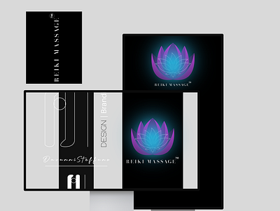 "Reiki Massage™" art branding design illustration logo meditation reiki