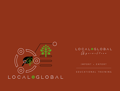 Local Global. agriculture art branding business design illustration logo