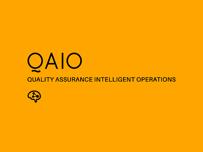 Quality Assurance Intelligent Operations. art branding design logo