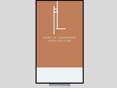 "Point of Leadership Architecture" architecture art branding design illustration logo