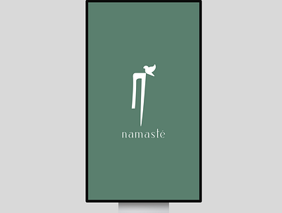 "Namaste" art beauty branding design illustration logo love