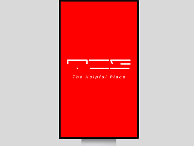 "The Helpful Place" art branding design logo