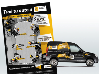 Renault Argentina Promotion advertising branding car wrap graphic design illustration