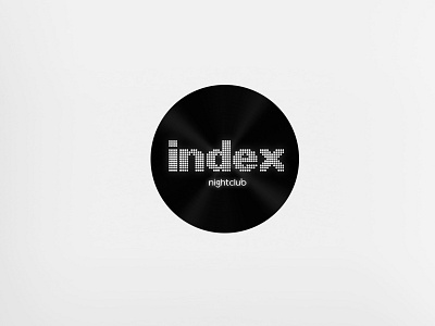 CLUB INDEX - Logo Design bar black club digital index lemun logo design night white