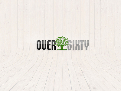 Over Sixty - Logo Design creative digital green lemun logo design old over people sixty tree