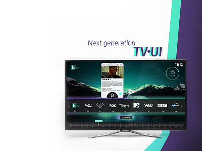 Next Generation - TV UI concept creative innovative interface lemun digital minimalist tv ui ux