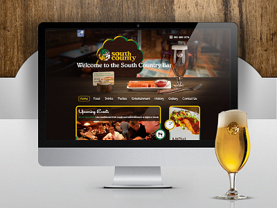 Southcountry Pub - Web Design bar creative interface ireland lemun digital pub restaurant web design