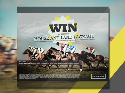 Horce Racing- Banner Design banner creative cta design horse lemun digital racing