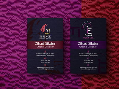 Business Card branding business card duel logo business card graphic design logo two company business card