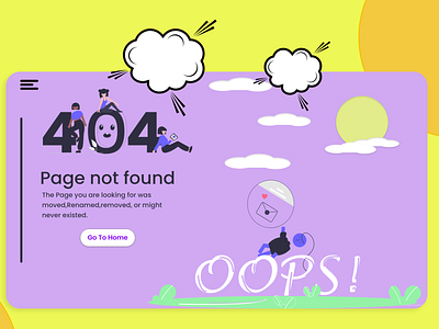 404 Page Design 404 page design adobe illustrator adobe xd animation design graphic design illustration ui ux