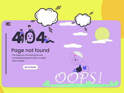 404 Page Design