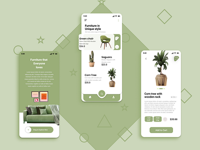 home furniture app ui design