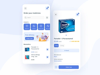 Drug Store Delivery App — Mobile android app drugstore e shop ios medicine mobile online store pharma pharmaceutical pharmacist pills ui ux zoftify