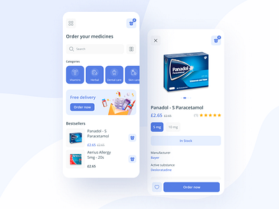 Drug Store Delivery App — Mobile